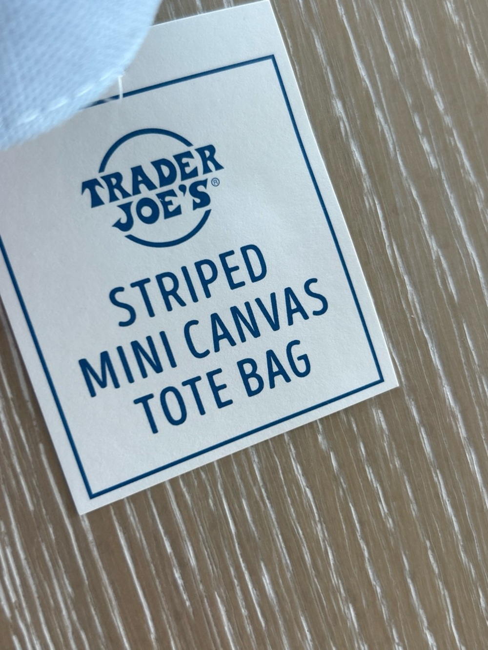 New Trader Joe's Striped Canvas Mini Tote Full Set of 4 Summer 2026 - Picture 2 of 3